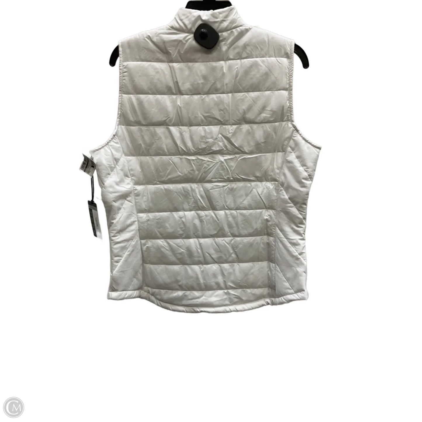 Vest Puffer & Quilted By Tail In White, Size: L
