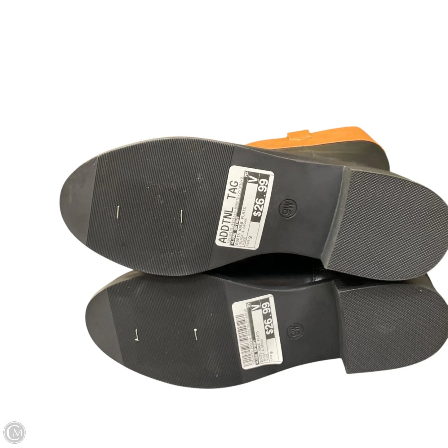 Boots Knee Flats By Lane Bryant In Black & Brown, Size: 9