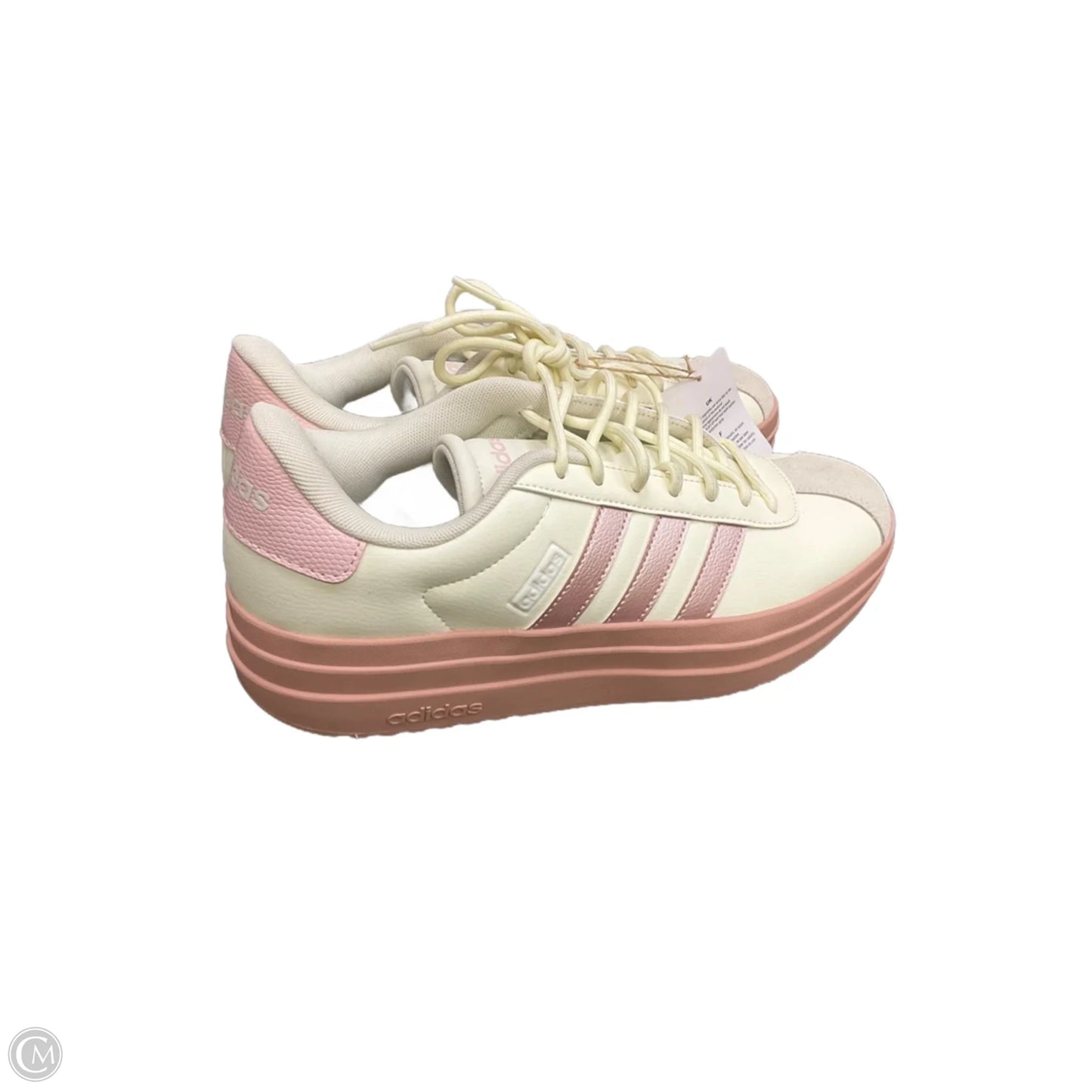 Shoes Sneakers By Adidas In Cream & Pink, Size: 9.5