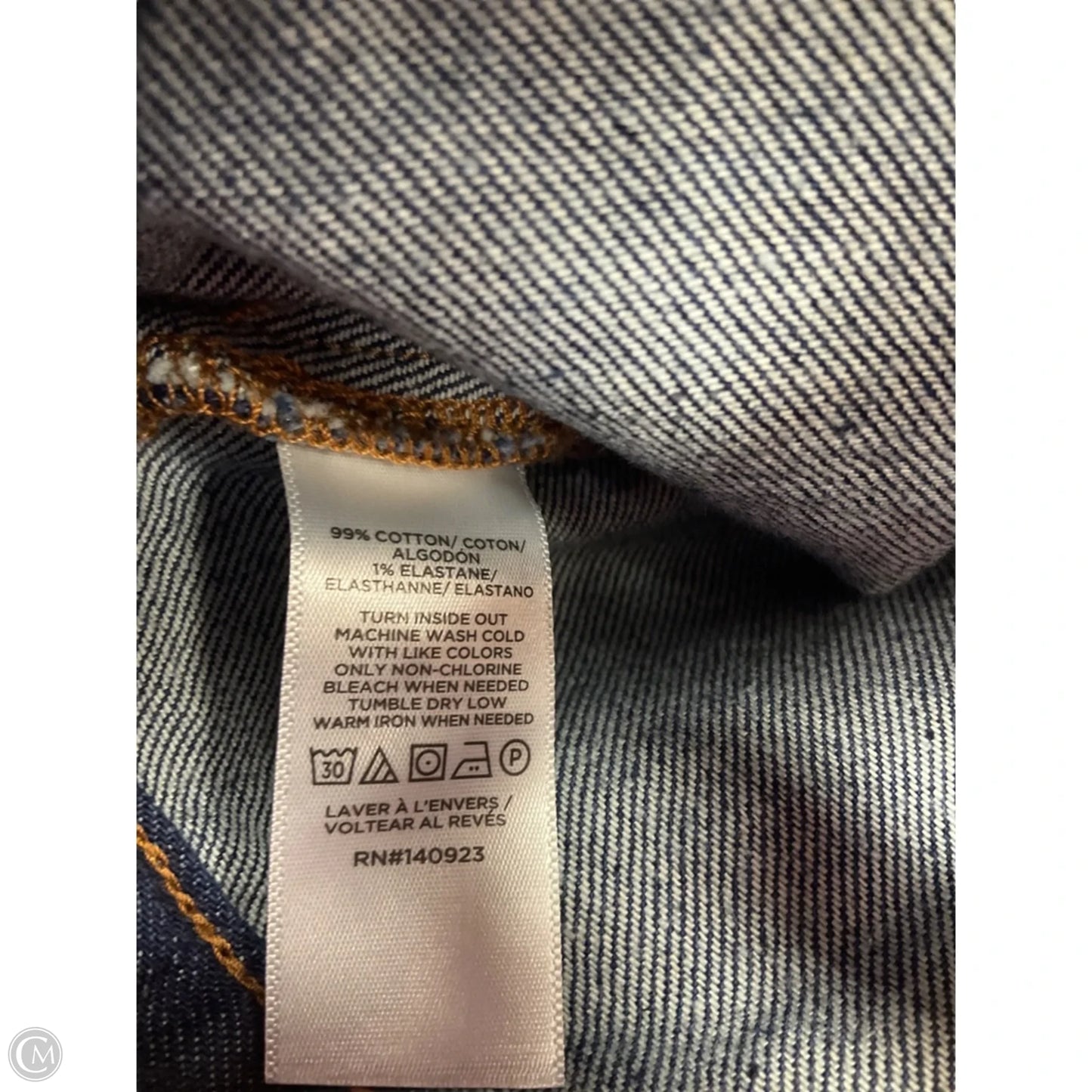 Jacket Denim By Loft In Blue Denim, Size: M