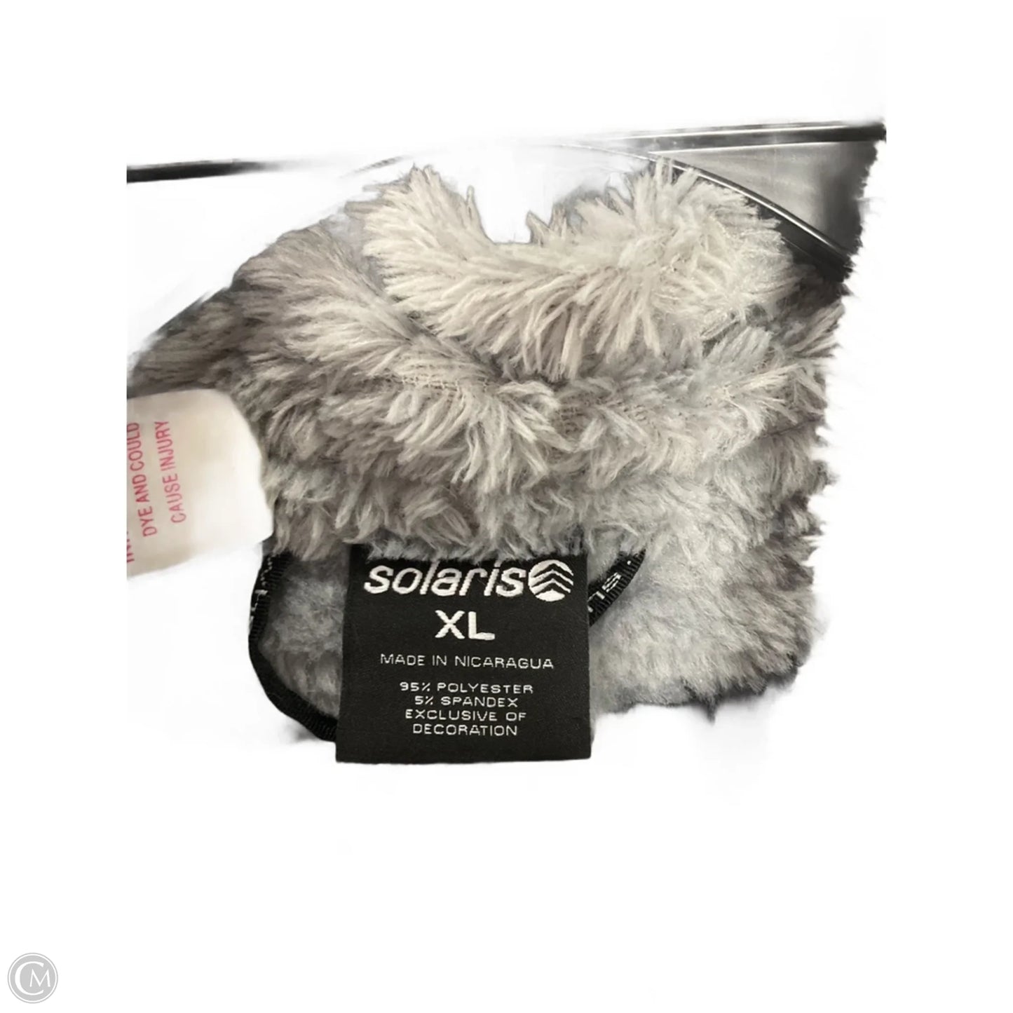Jacket Faux Fur & Sherpa By Clothes Mentor In Grey, Size: Xl