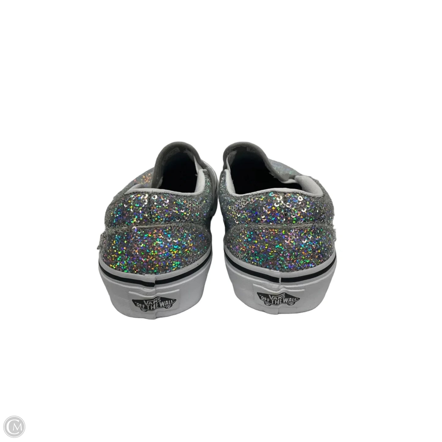 Shoes Sneakers By Vans In Silver, Size: 7