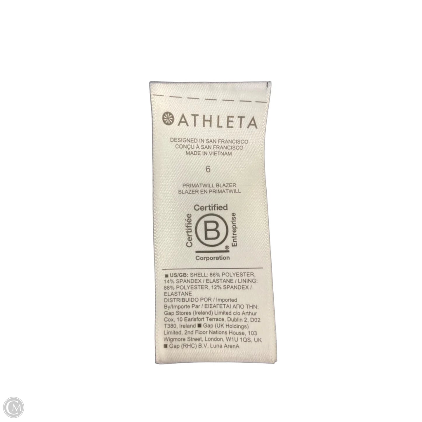 Blazer By Athleta In Black, Size: 6