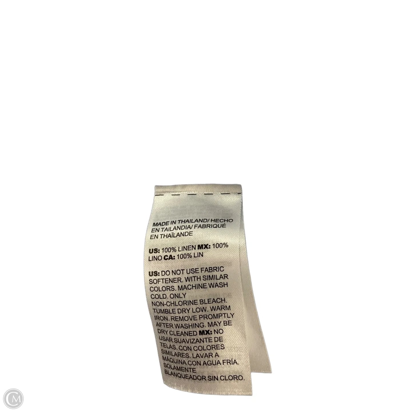 Blouse 3/4 Sleeve By Chicos In Striped Pattern, Size: Xl