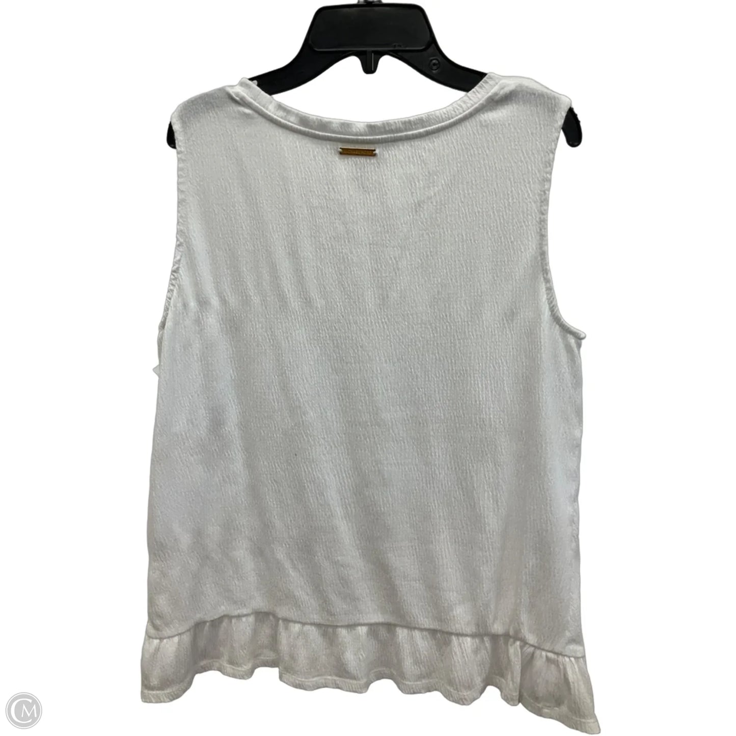 Top Sleeveless By Michael By Michael Kors In White, Size: M