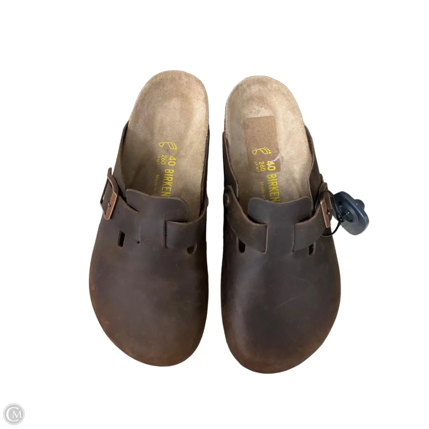 Sandals Flats By Birkenstock In Brown, Size: 9