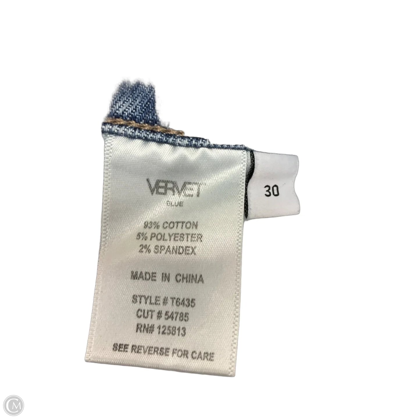 Jeans Straight By Vervet In Blue Denim, Size: 10