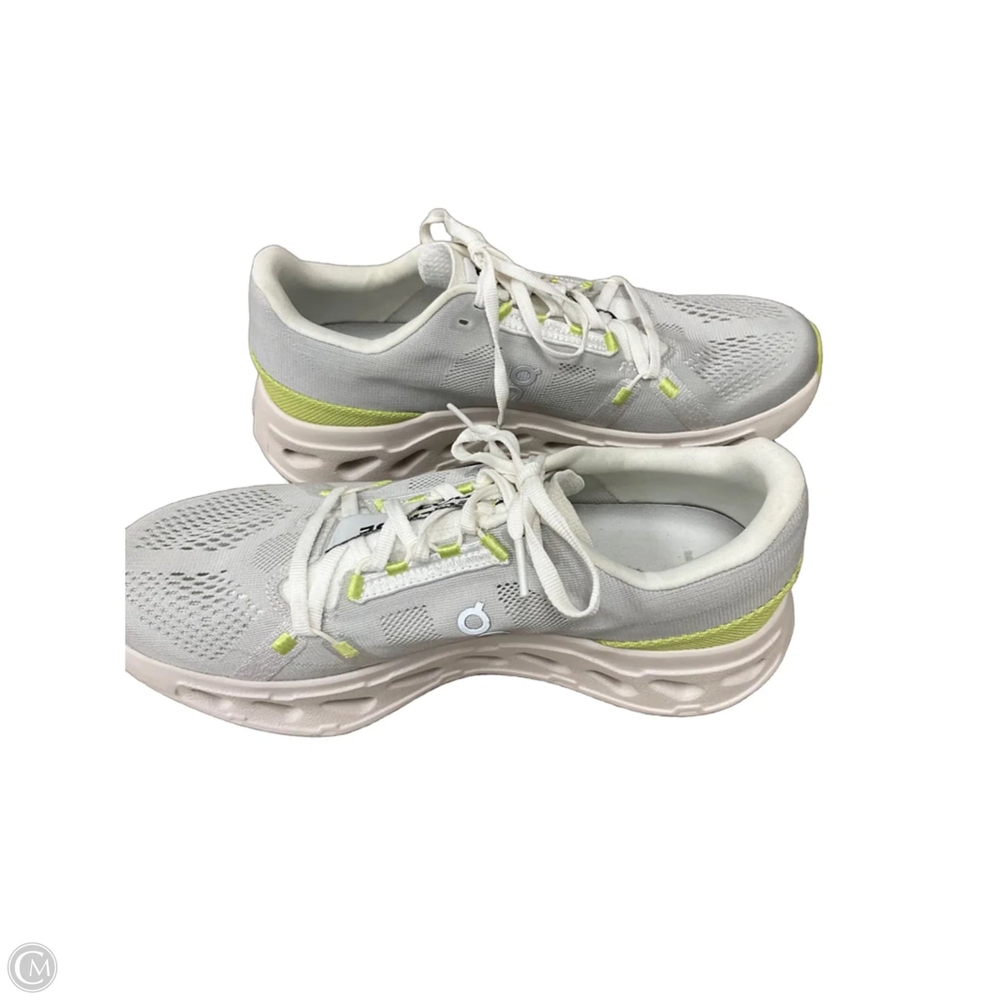 Shoes Athletic By On Cloud In Green & Grey, Size: 10
