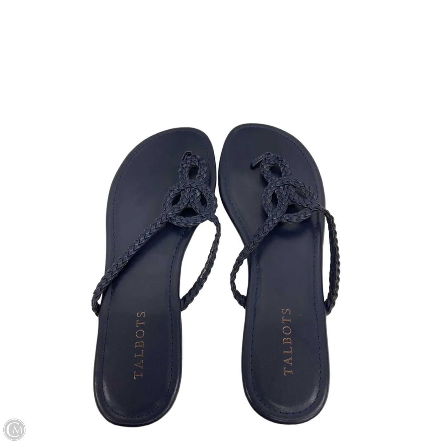 Sandals Flip Flops By Talbots In Blue, Size: 10