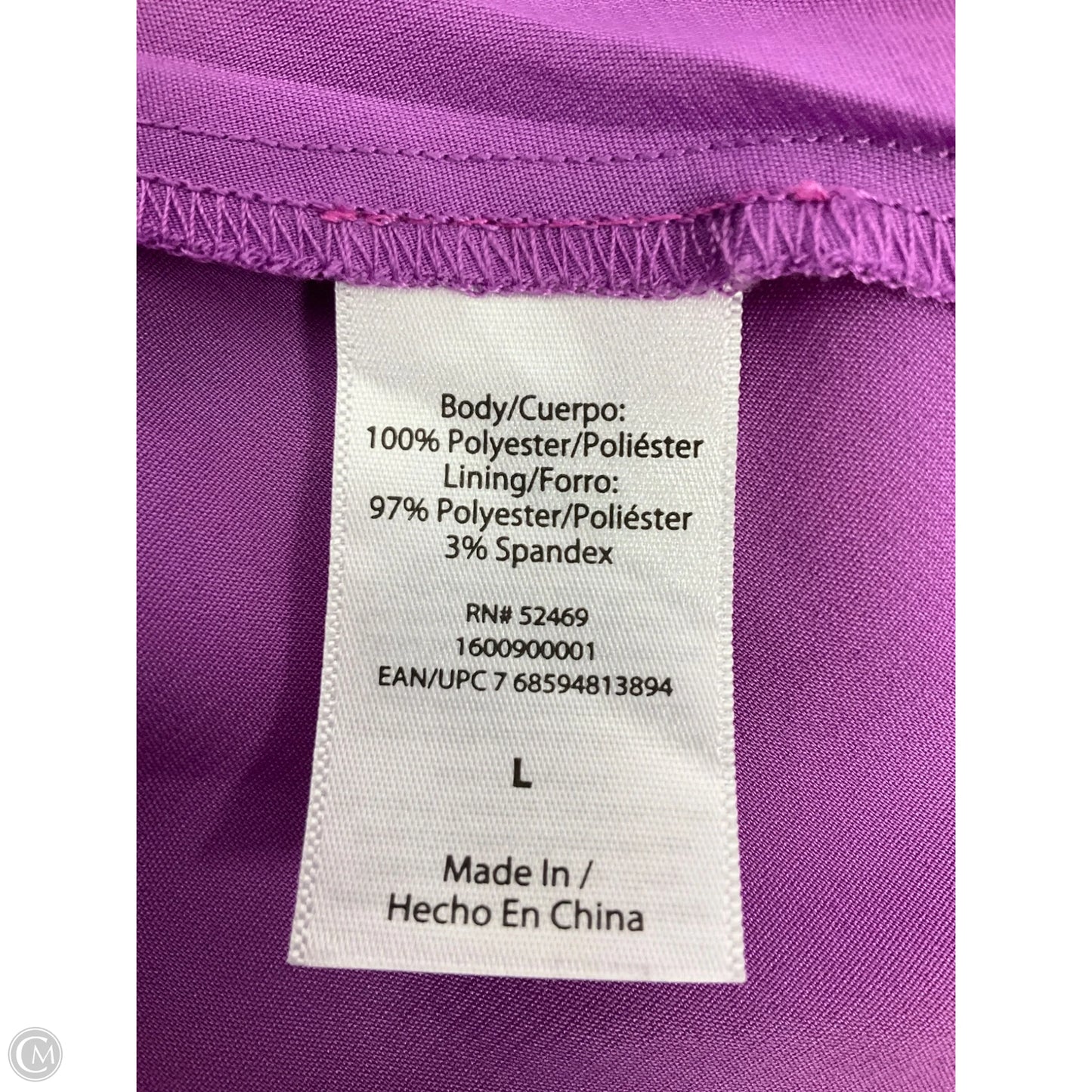 Top Short Sleeve By Sofia By Sofia Vergara In Purple, Size: L