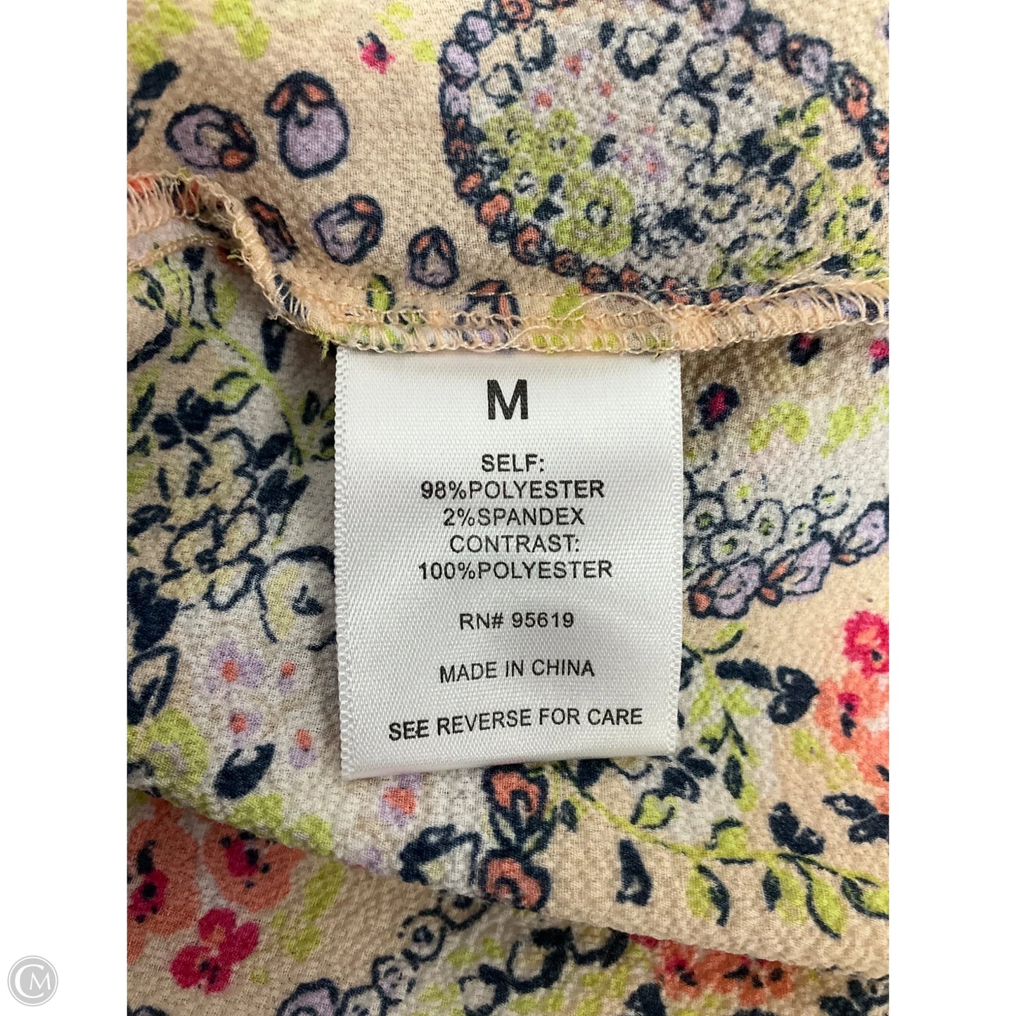 Top 3/4 Sleeve By Fever In Multi-colored, Size: M