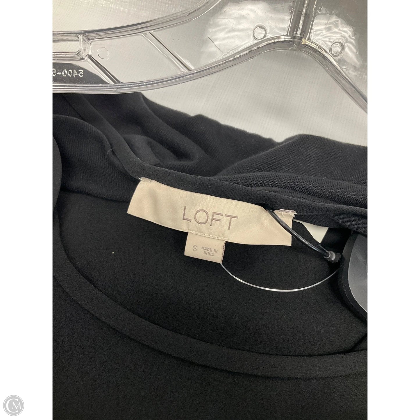 Top Long Sleeve By Loft In Black, Size: S