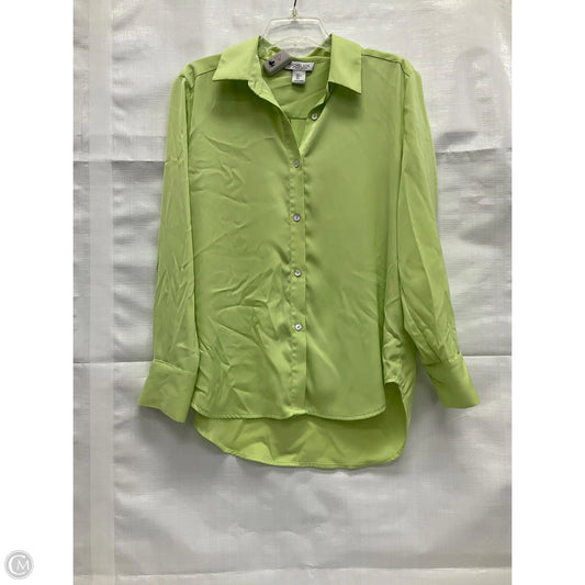 Blouse Long Sleeve By Rachel Zoe In Green, Size: L