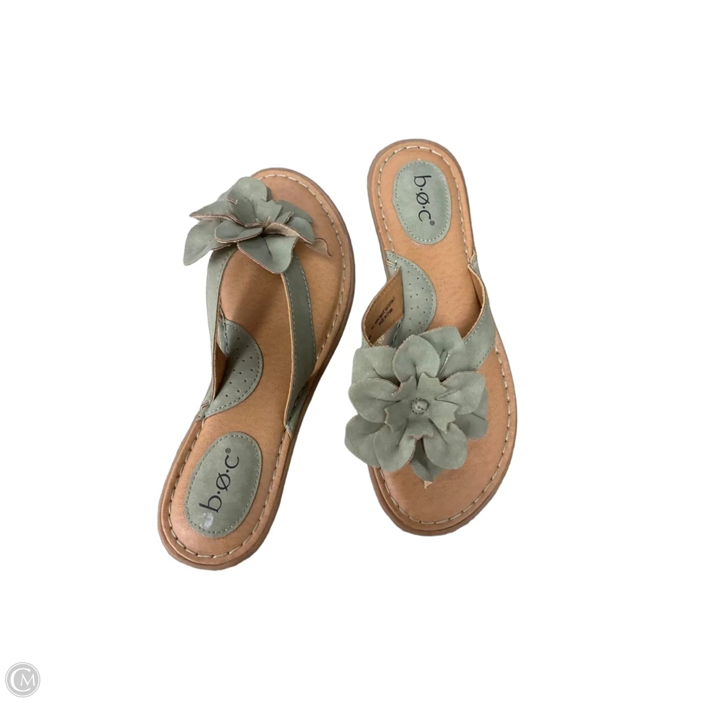 Sandals Flats By Boc In Green, Size: 7
