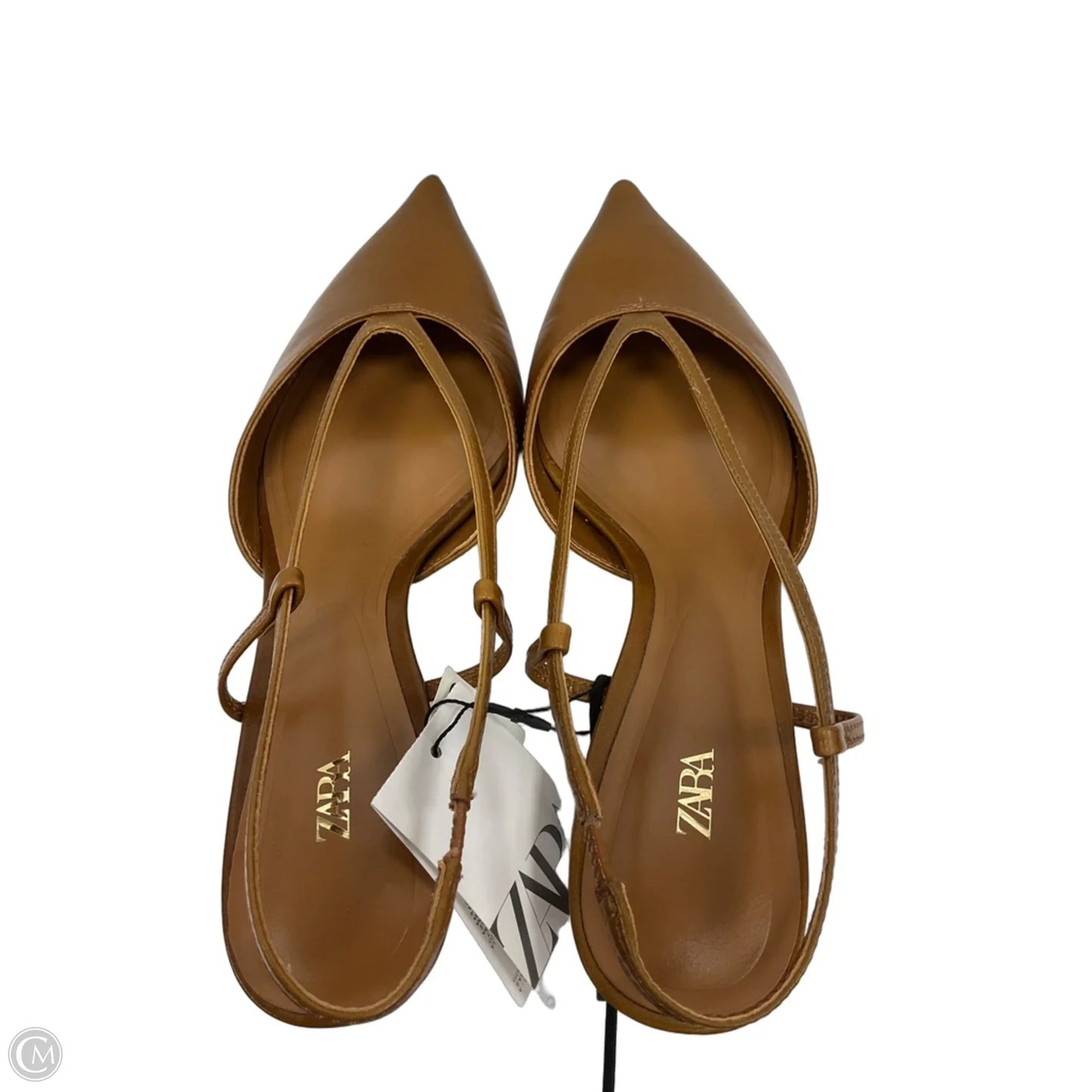 Shoes Heels Kitten By Zara In Brown, Size: 9
