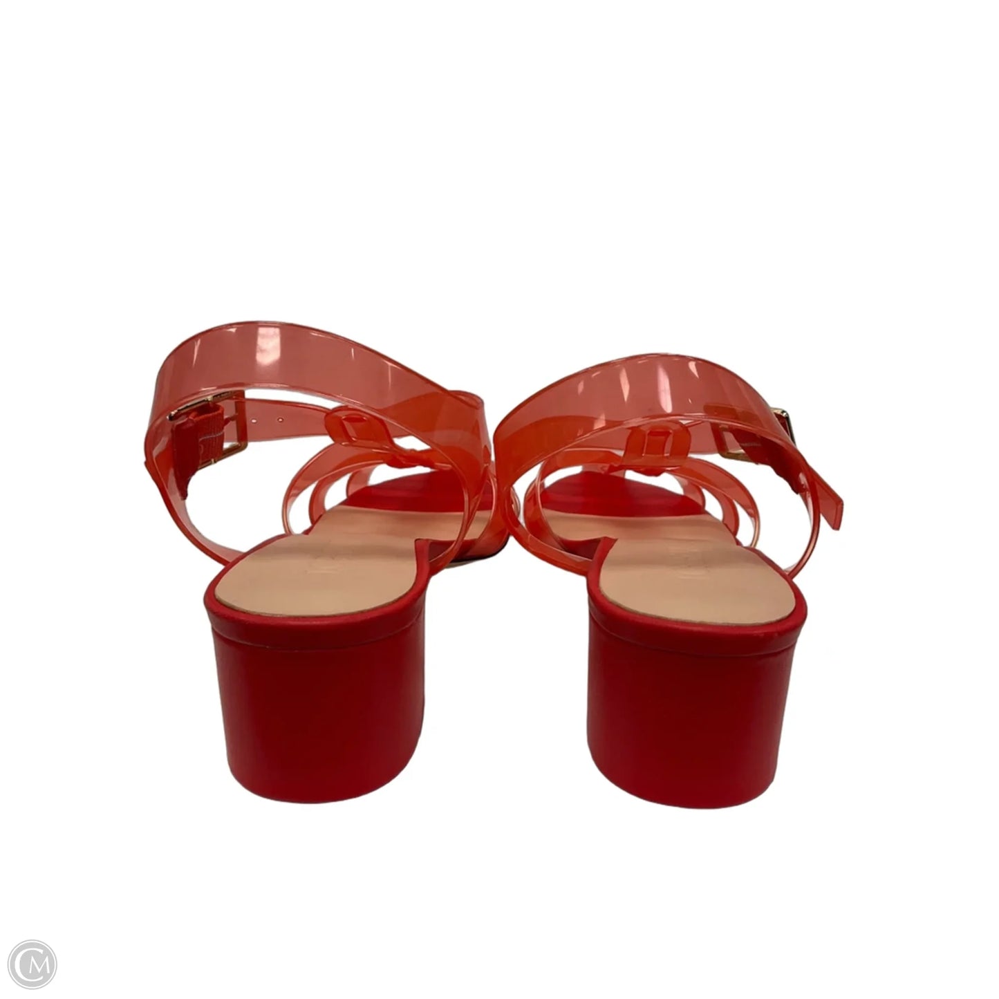 Shoes Heels Block By J. Crew In Red, Size: 9.5