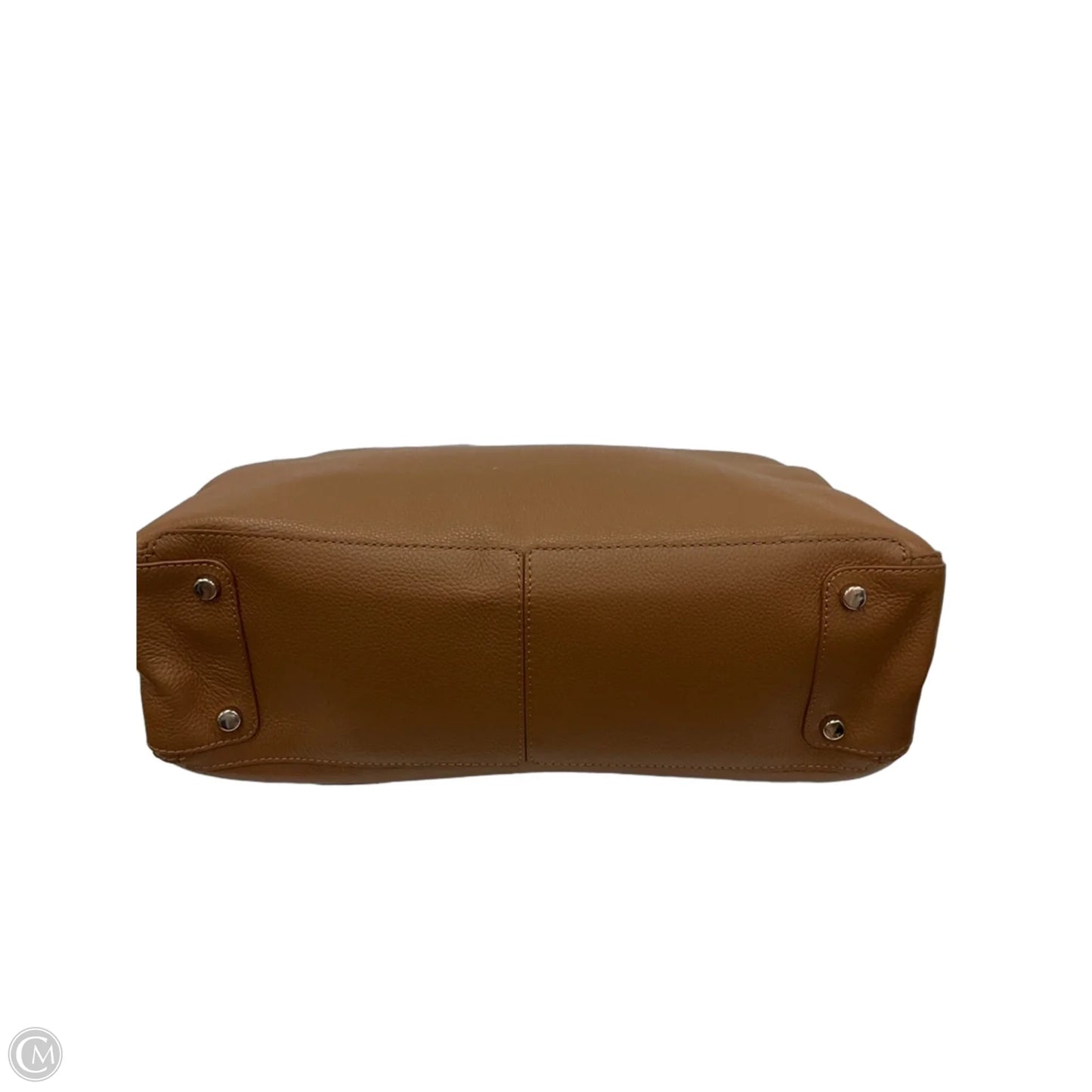 Handbag Leather By Quince, Size: Large