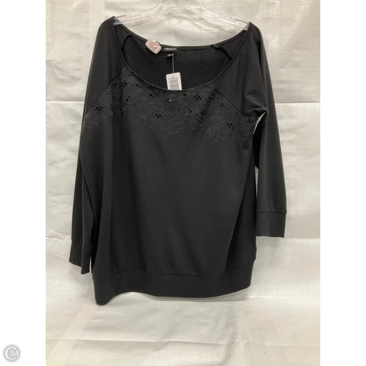 Top Long Sleeve By Torrid In Black, Size: 1x