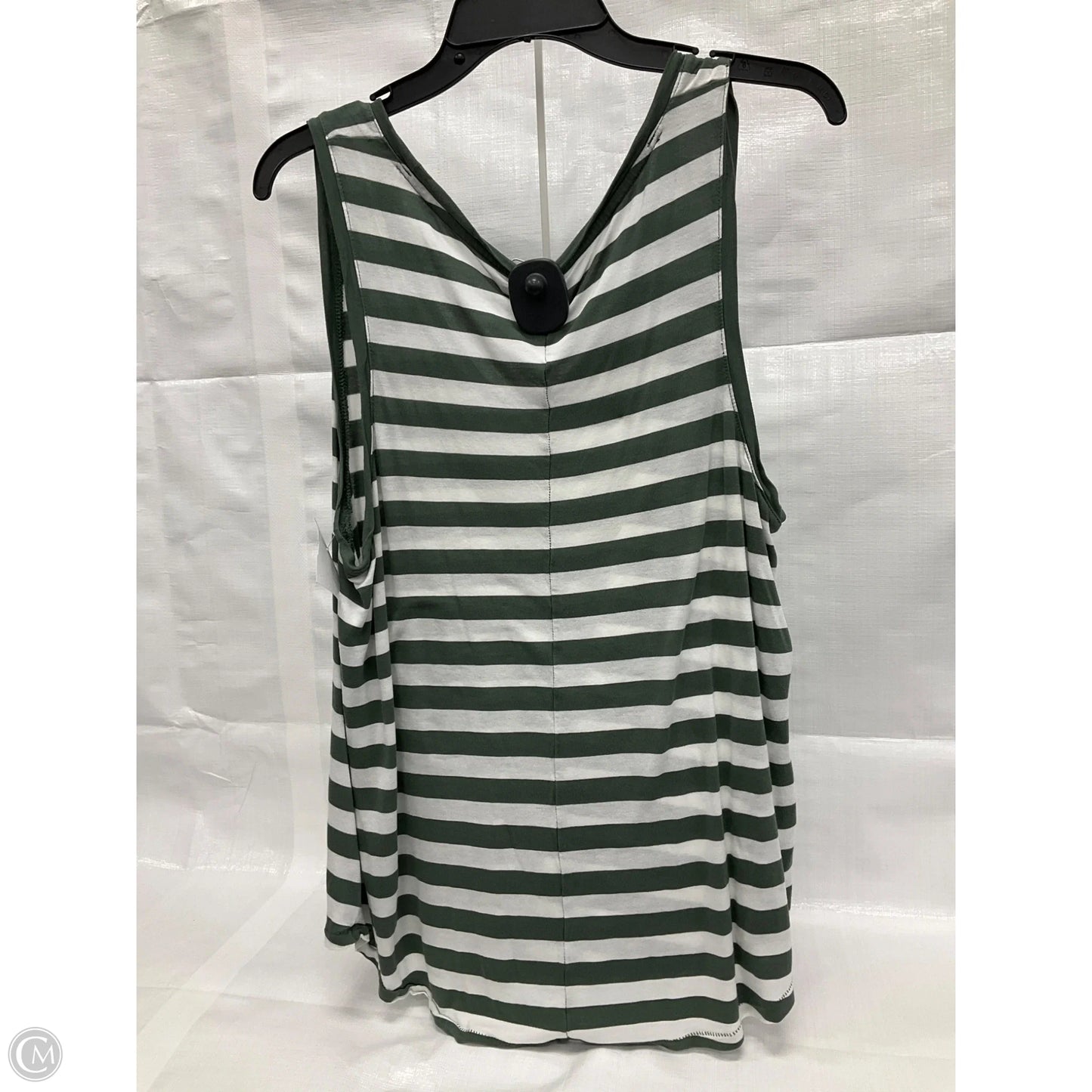 Top Sleeveless By Gap In Striped Pattern, Size: Xl