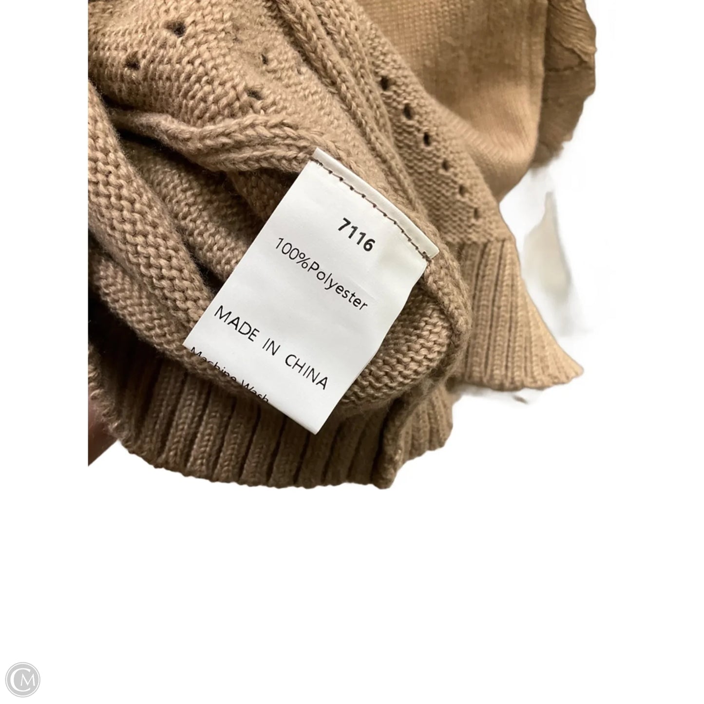 Cardigan By Clothes Mentor In Tan, Size: S