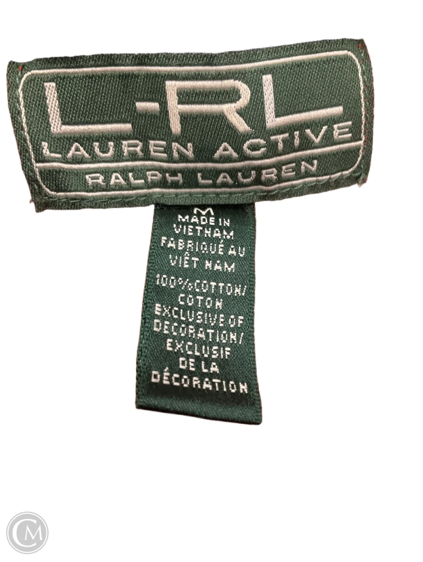 Athletic Top Long Sleeve Collar By Lauren By Ralph Lauren In Orange, Size: M