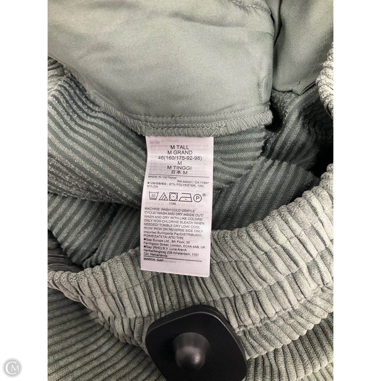 Pants Corduroy By Gap In Green, Size: M