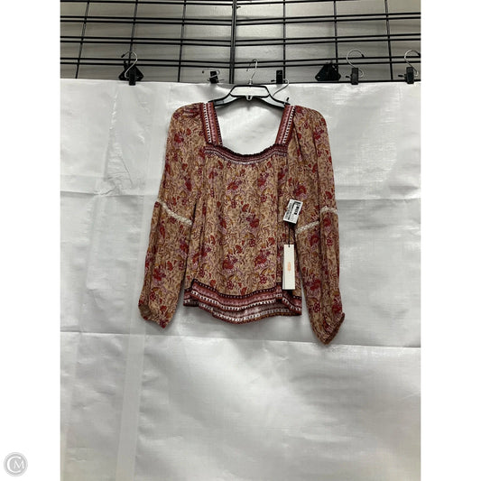Top Long Sleeve By Clothes Mentor In Floral Print, Size: S