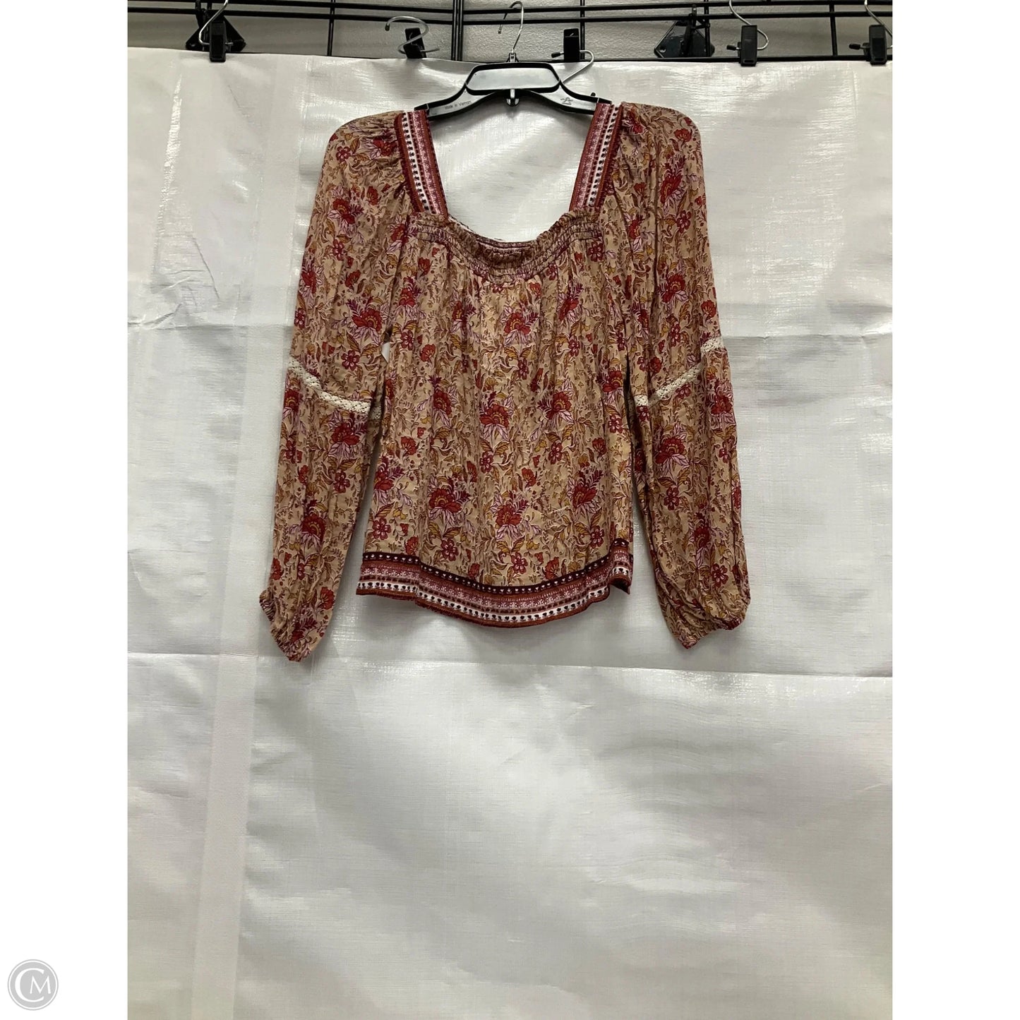 Top Long Sleeve By Clothes Mentor In Floral Print, Size: S