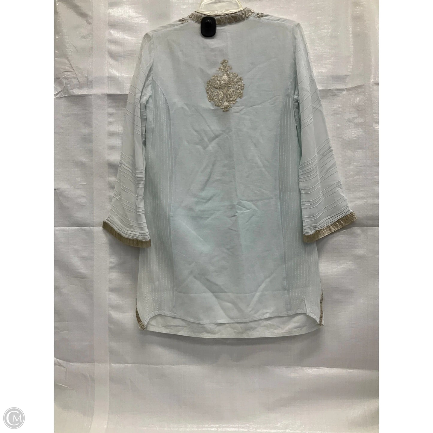 Tunic Long Sleeve By Cma In Blue, Size: M