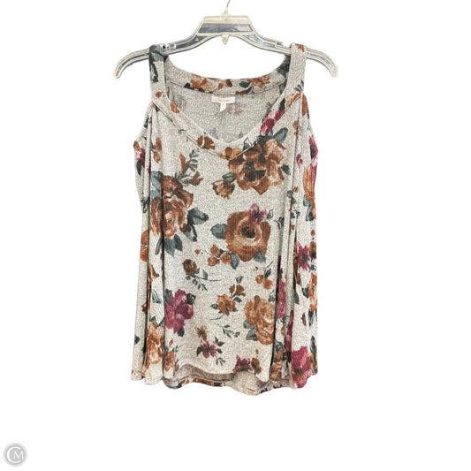 Top Long Sleeve By Maurices In Floral Print, Size: L