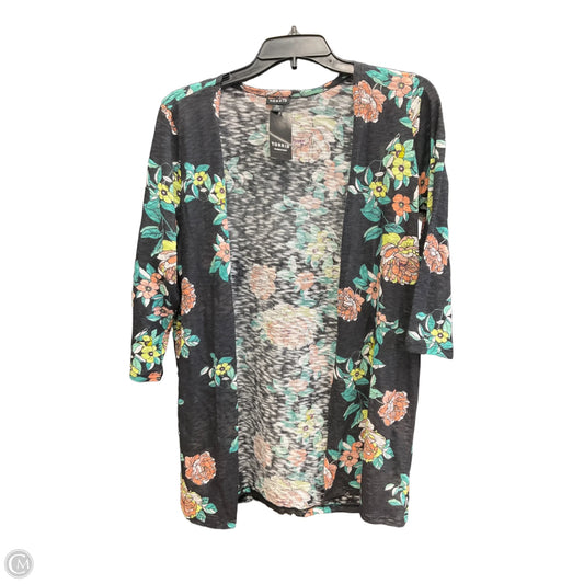 Cardigan By Torrid In Floral Print, Size: M