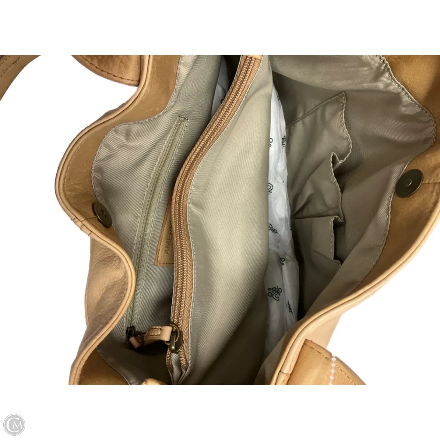 Handbag Leather By Cmc, Size: Medium