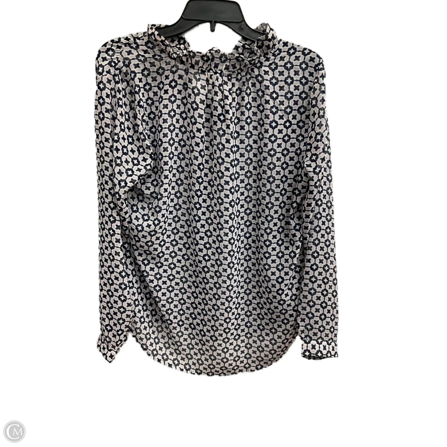 Top Long Sleeve By Loft In Blue & Purple, Size: S