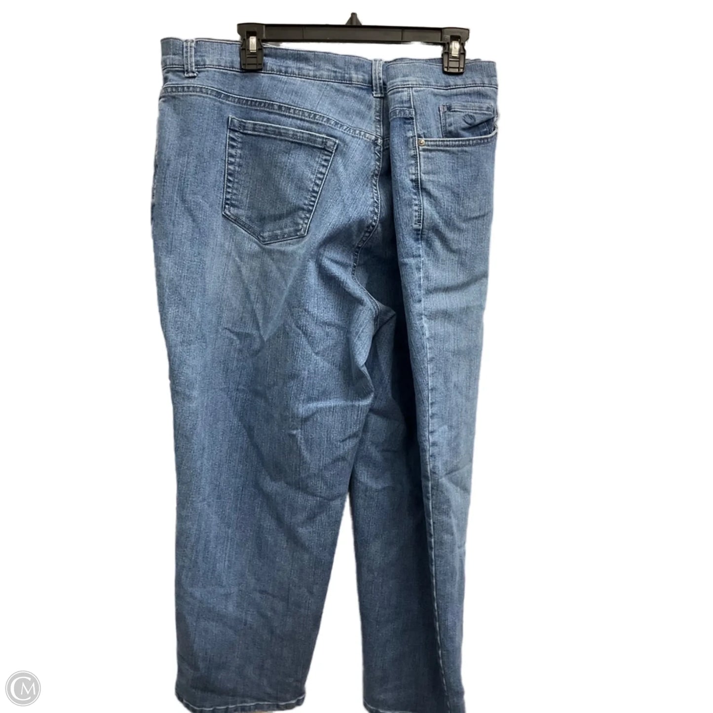 Jeans Straight By Gloria Vanderbilt In Blue Denim, Size: 24