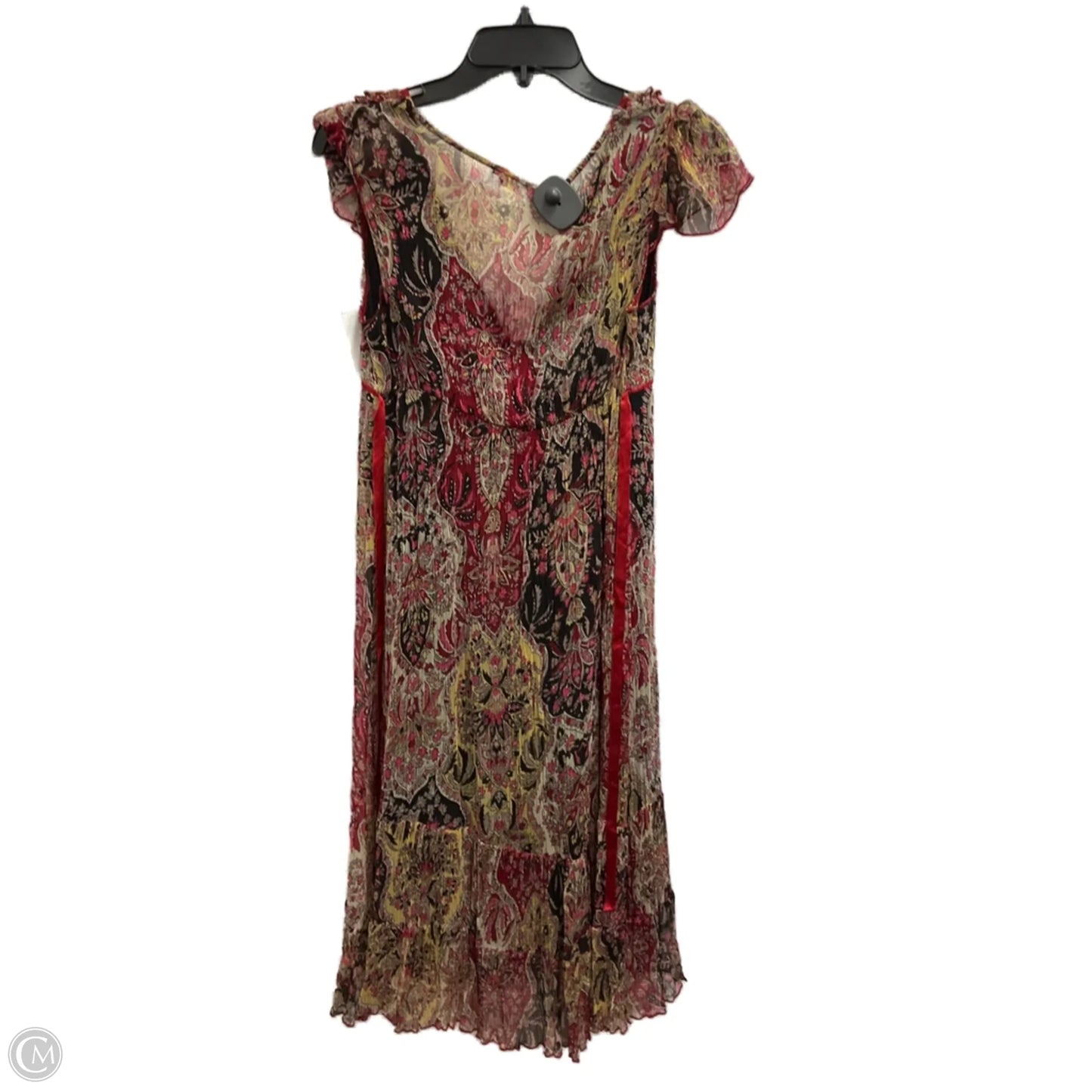 Dress Casual Midi By Cmb In Multi-colored, Size: Sp