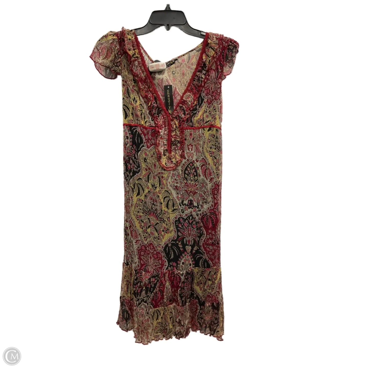 Dress Casual Midi By Cmb In Multi-colored, Size: Sp