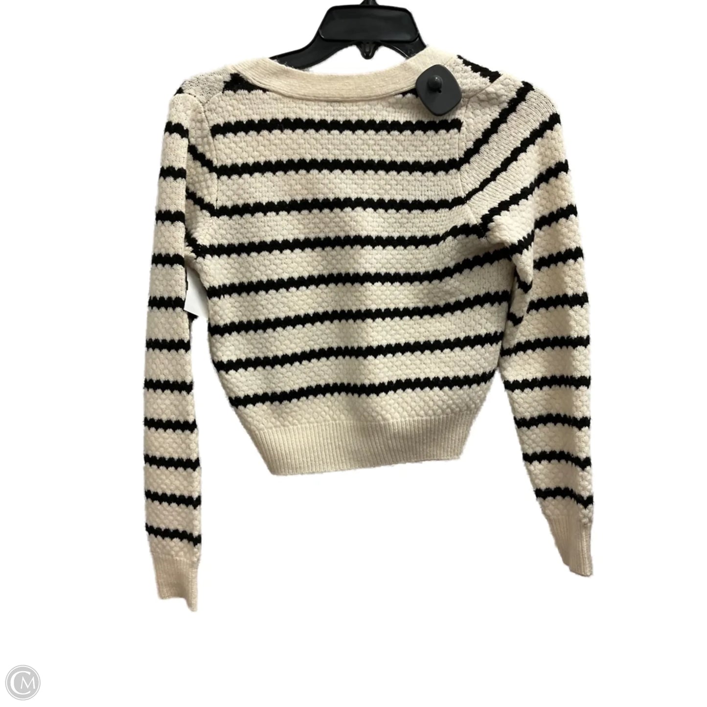 Cardigan By Clothes Mentor In Striped Pattern, Size: Xxs