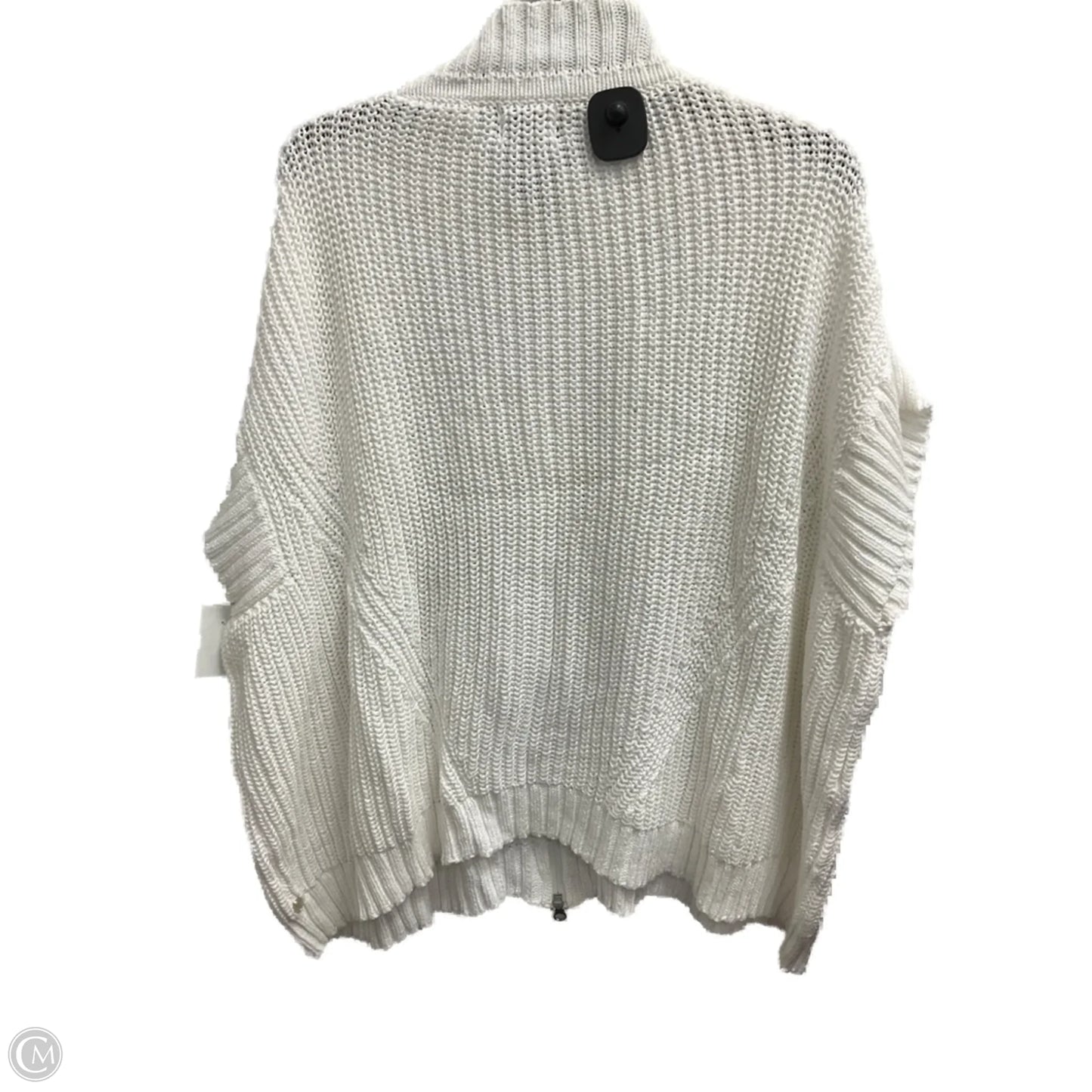 Sweater Short Sleeve By Clothes Mentor In White, Size: L