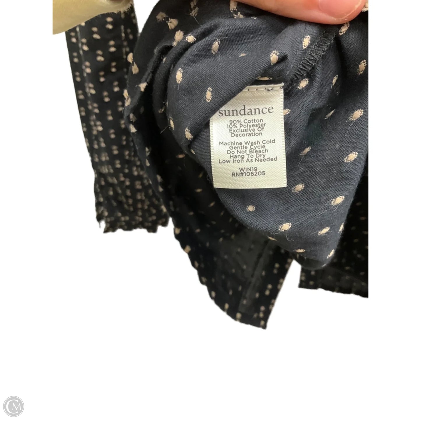 Top Long Sleeve By Sundance In Black, Size: S