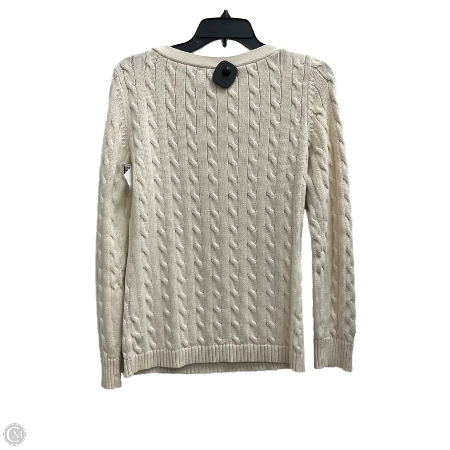 Sweater By Lauren By Ralph Lauren In Cream, Size: M
