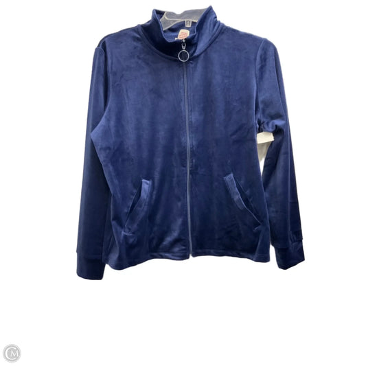 Athletic Jacket By Leo And Nicole In Navy, Size: Mp
