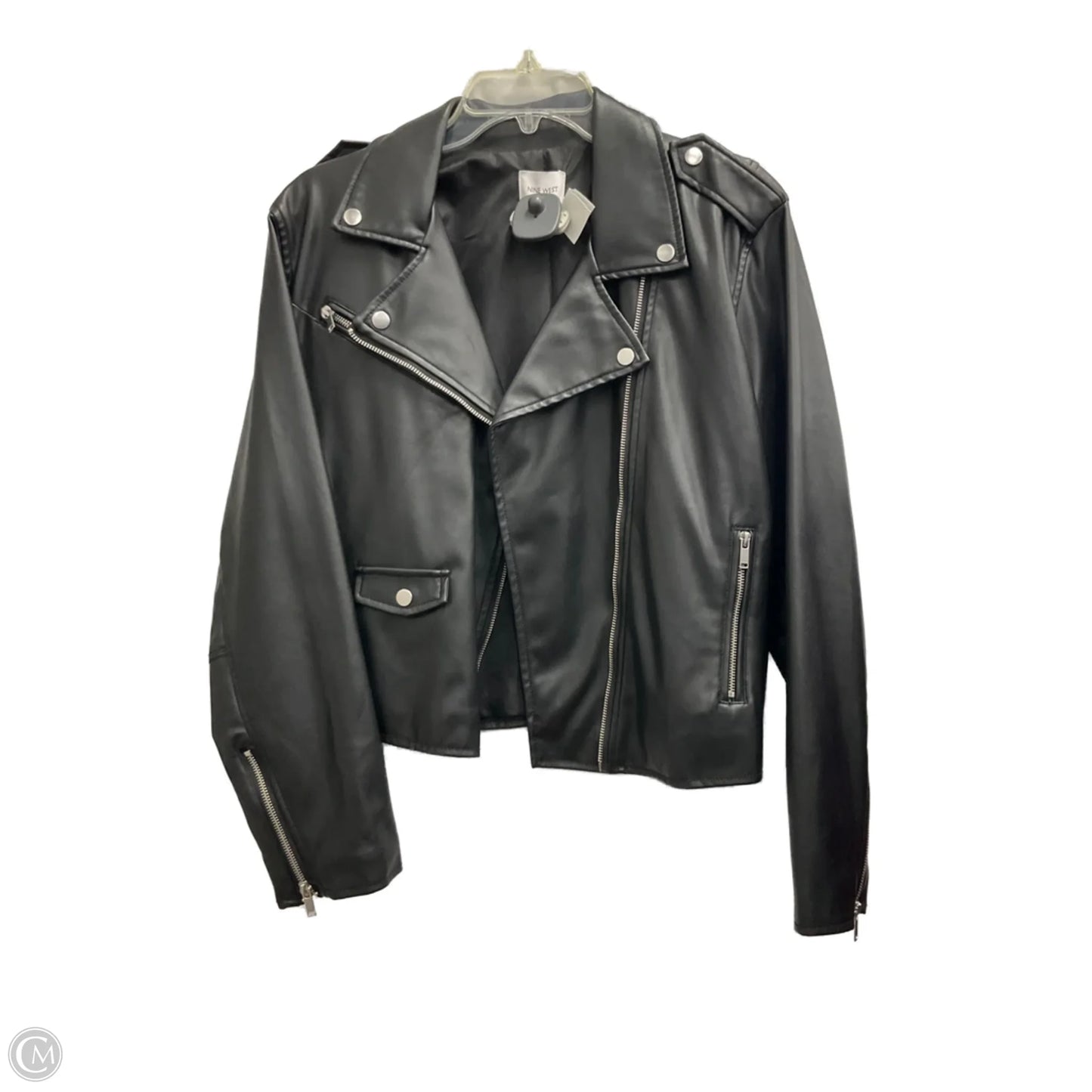 Jacket Moto By Nine West In Black, Size: Xl