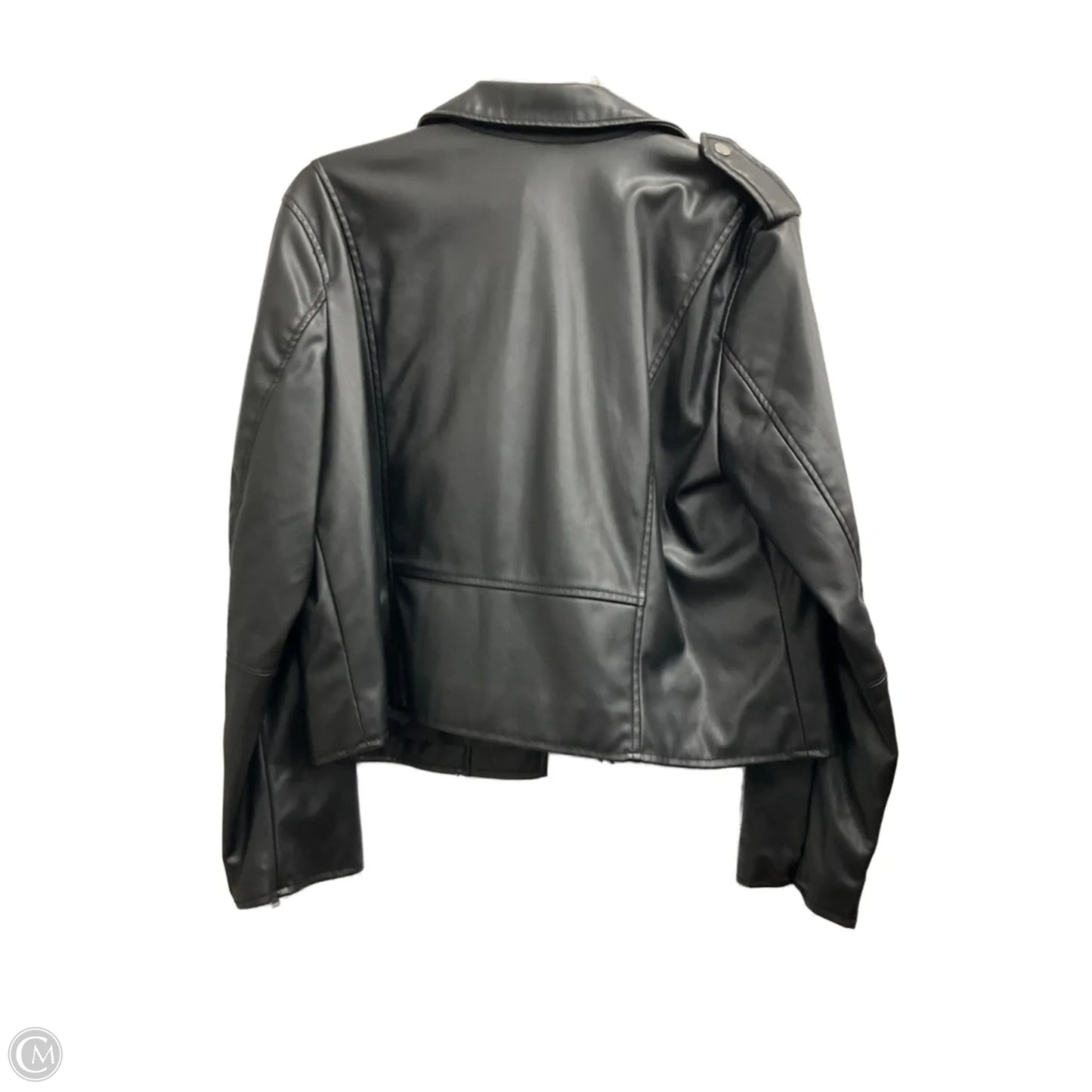 Jacket Moto By Nine West In Black, Size: Xl