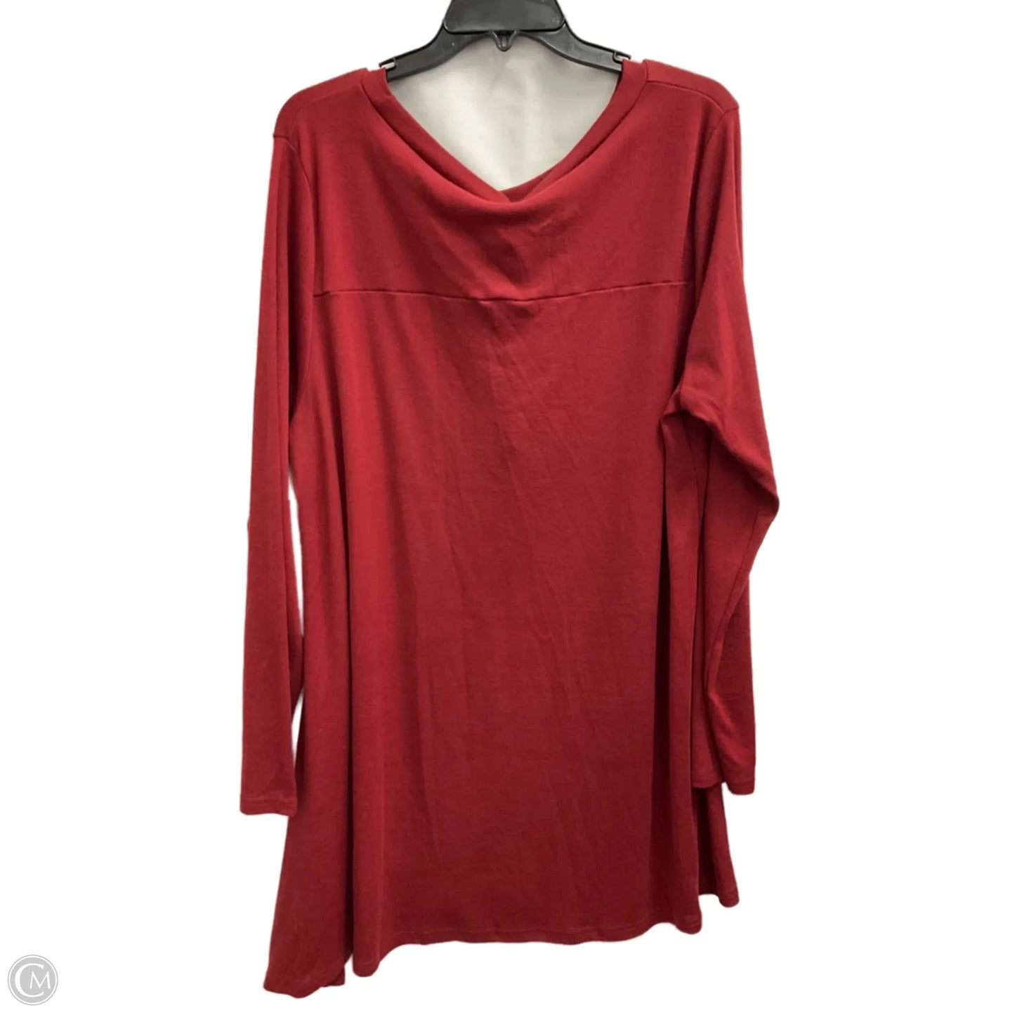 Top Long Sleeve By Clothes Mentor In Red, Size: 2x