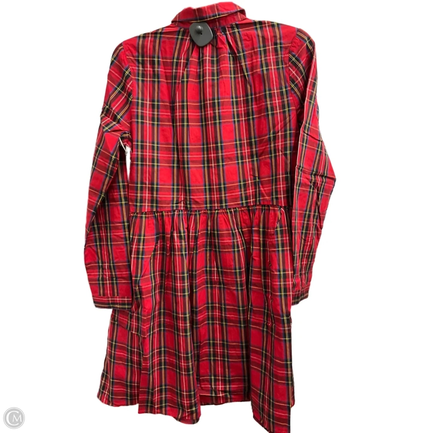 Dress Casual Midi By J. Crew In Plaid Pattern, Size: S