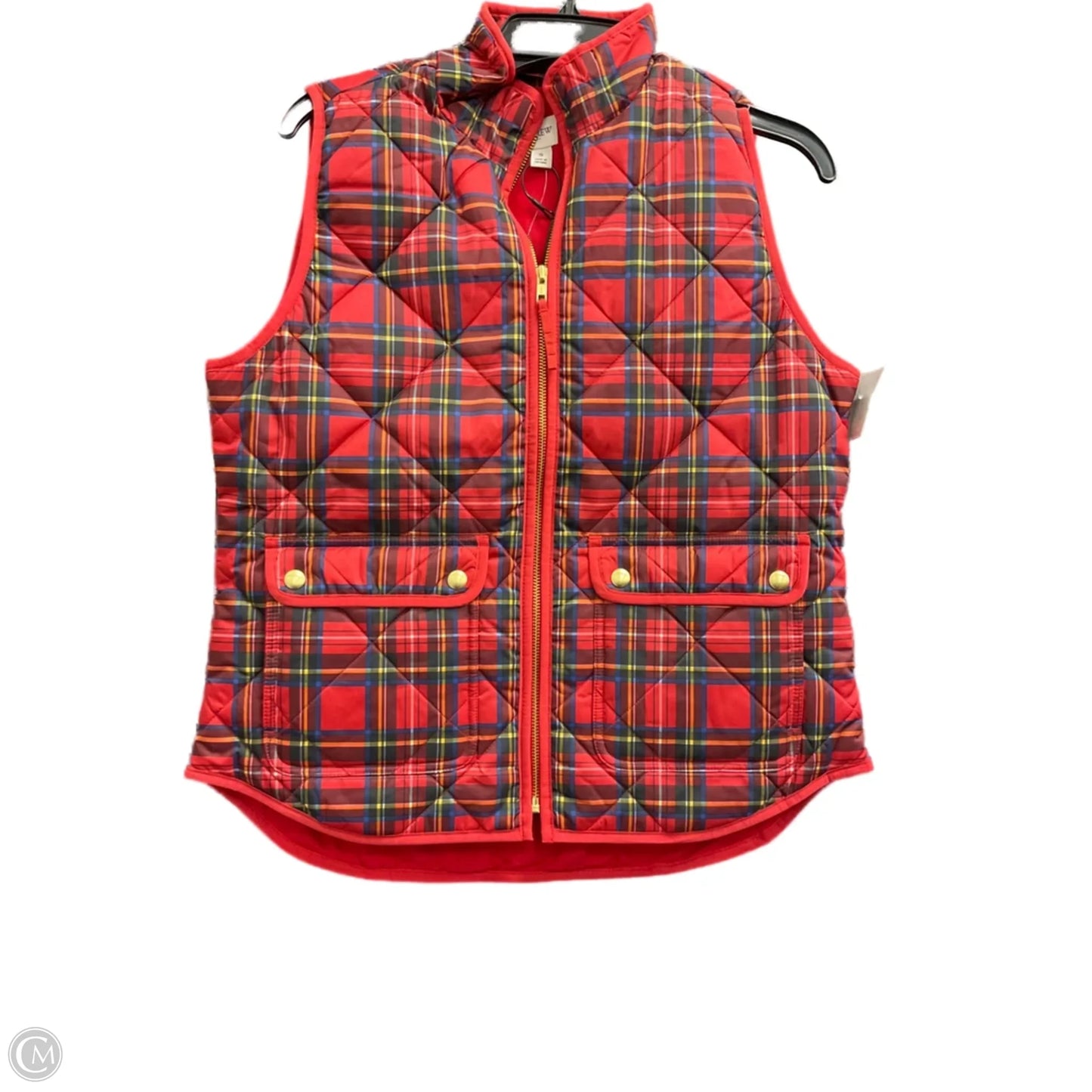 Vest Puffer & Quilted By J. Crew In Red, Size: S