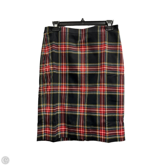 Skirt Midi By J. Crew In Plaid Pattern, Size: 4