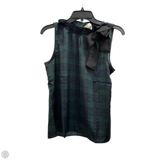 Top Sleeveless By J. Crew In Blue & Green, Size: S