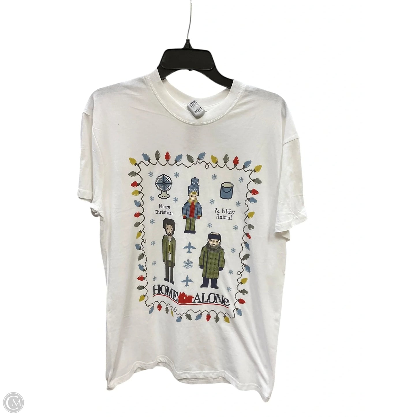 Top Short Sleeve By Clothes Mentor In White, Size: M