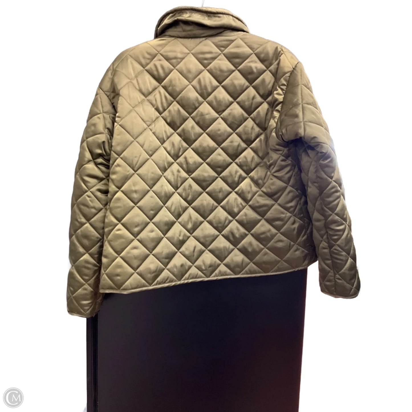 Coat Puffer & Quilted By Industry In Green, Size: M